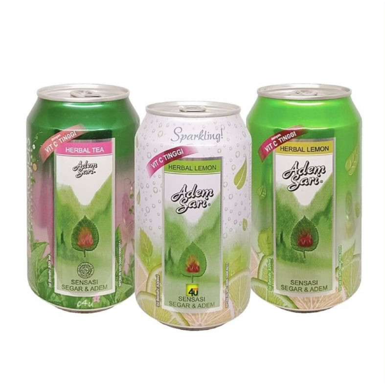 

ADEM SARI CHING KU Herbal Lemon/Tea/Sparkling 320ML KALENG