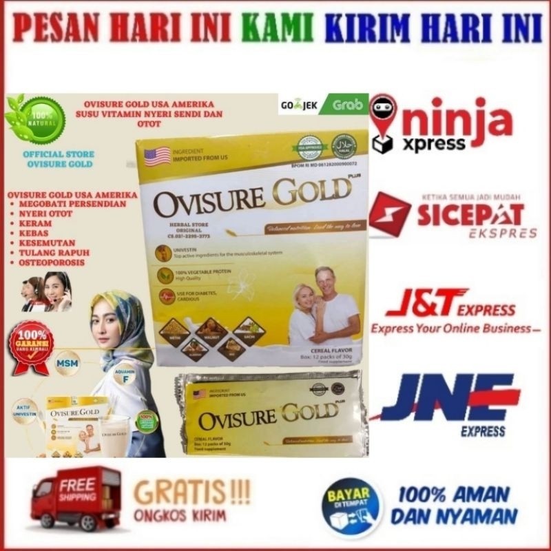 

ORIGINAL 100% Terlaris OVISURE GOLD MILK susu untuk obat sendi dan tulang