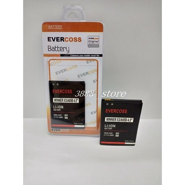 Baterai Evercoss Winner X3 Battery Evercross A66B 4,5" Batterai Double Power Batrai Doble power Batr