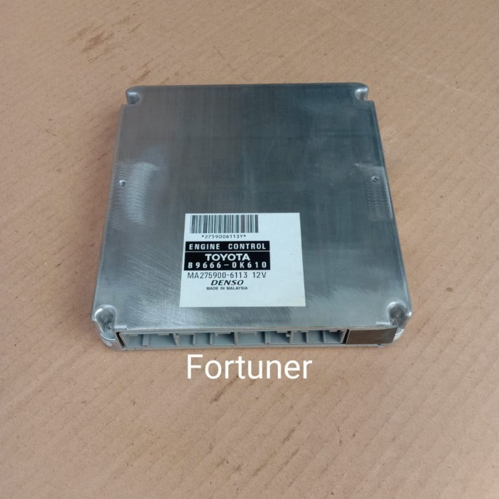 Ecu Komputer Computer Toyota Fortuner Hilux Diesel AT 89666-0K610