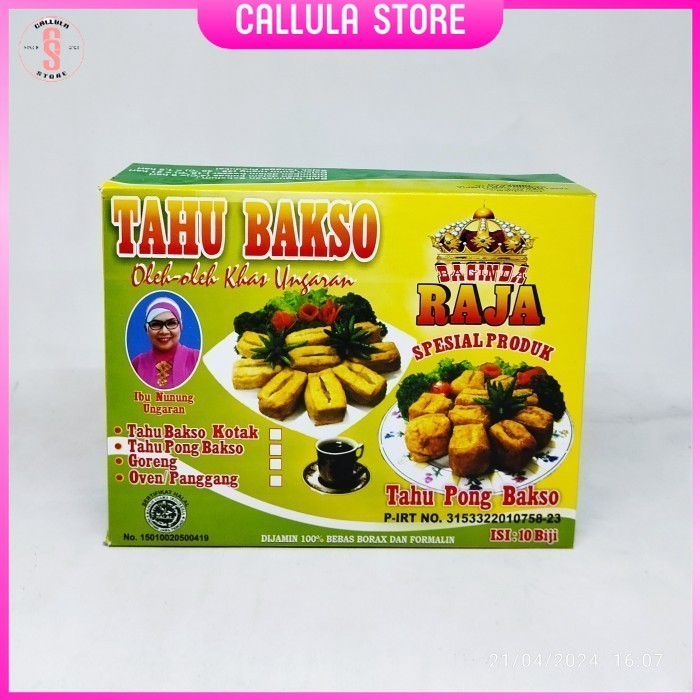 Tahu Bakso Semarang Pong Baxo Sapi Merk Baginda Radja Ibu Nunung Khas Ungaran Frozen Siap Goreng Ole