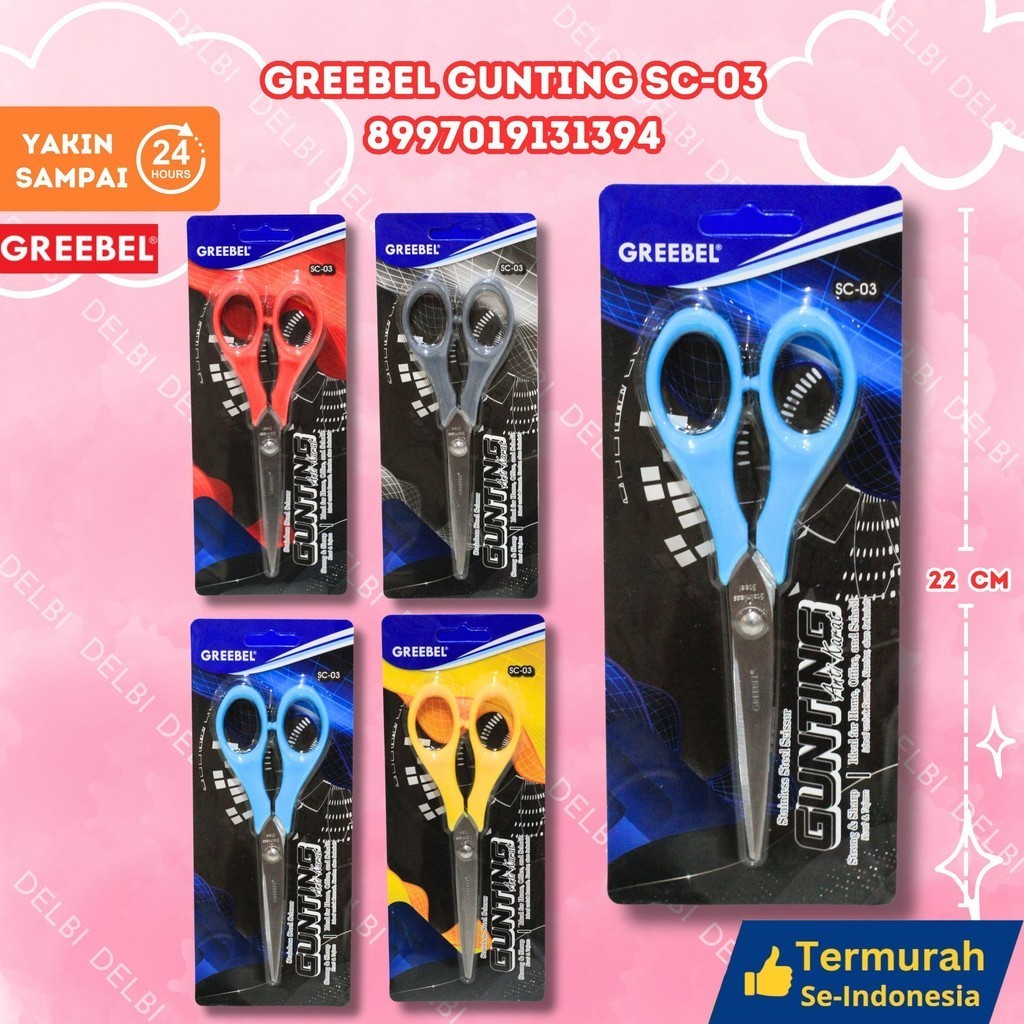 

GREEBEL GUNTING SC-03 /GUNTING TAJAM/GUNTING KERTAS/GUNTING ANTI KARAT