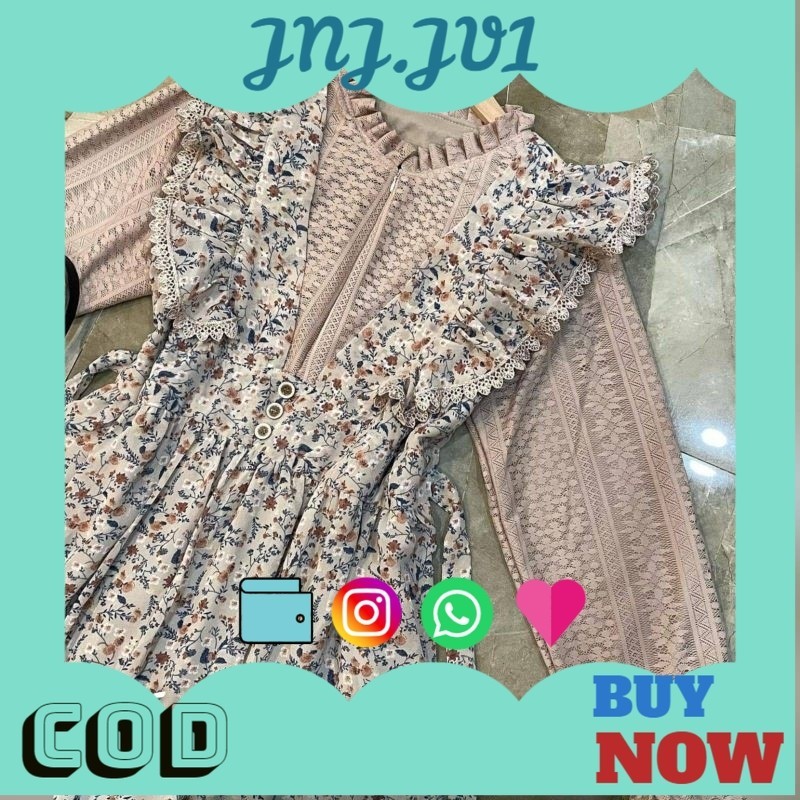 5.5 BIG SALE READY SIAP KIRIM DALEA LACE #2 DRESS LABEL JASMINE/DRESS MAXY TERMURAH
