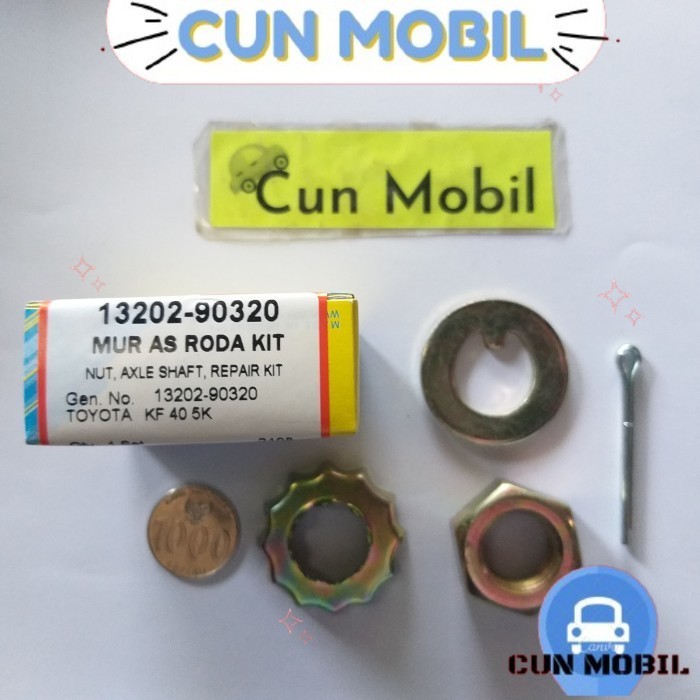 Mur as roda Kijang Super, Grand, Kapsul sudah set, mur as roda kit