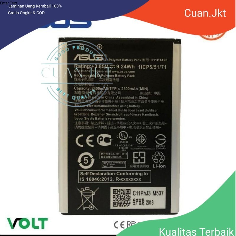 Original Batre Baterai asus zenfone 2 laser 5 in ze500kl z00rd z00ed Original