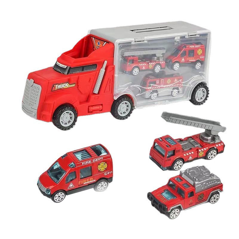 Besar✨ Mainan Mobil Slide Storage Car Mainan Edukasi Anak Mainan Lemari Truk Penyimpanan Portabel An