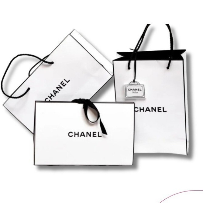 Paper Bag Branded Channel Shopping Bag Authentic | tas belanja channel