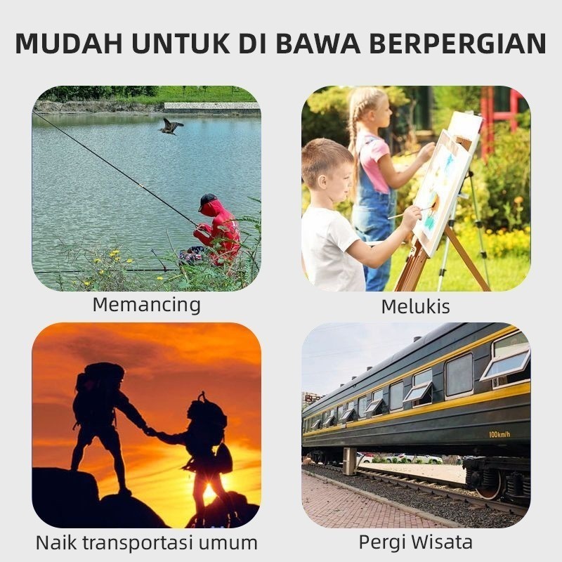 [READY]  AZ Kursi Lipat Outdoor Serbaguna Bangku Lipat Portable Kursi Lipat Mancing Mini Tanpa Sanda