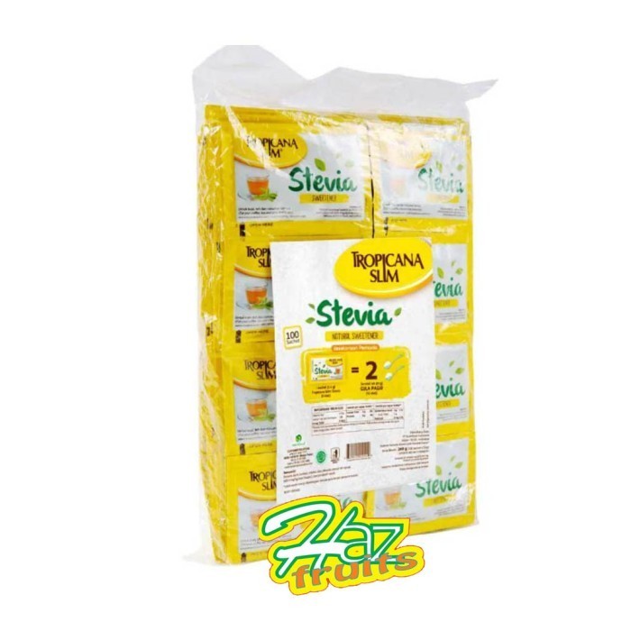 

Gula Tropicana Slim Stevia 100 Sachet (2,6 Gr) Gula Diet