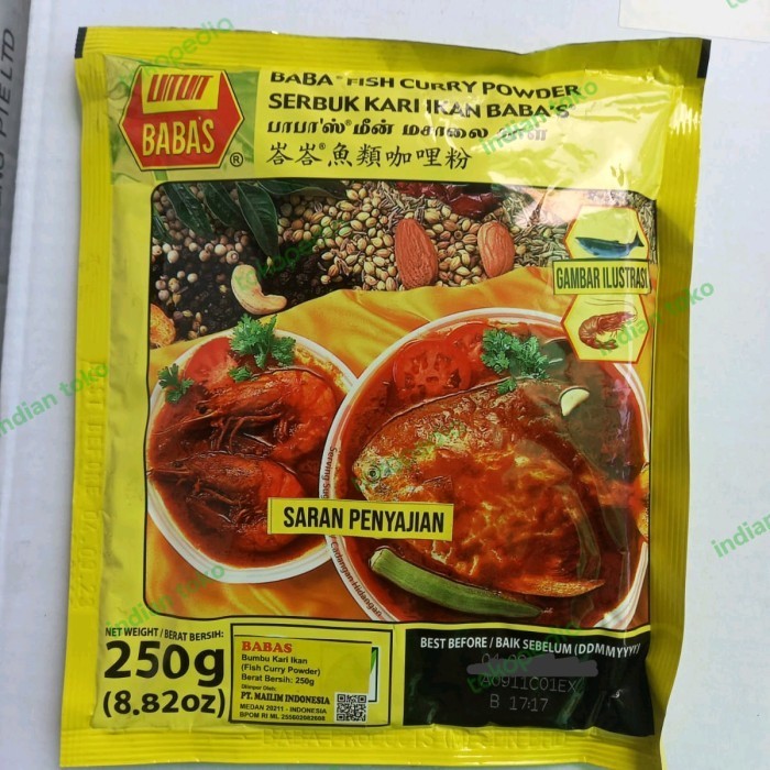 

Promo Terbatas - sukron_86 Babas Fish Curry Powder / Bumbu Kari Ikan / 250 Gram