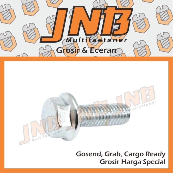 Baut Flange M8 x 40 Kunci 12 Baut Topi Flange Bolt