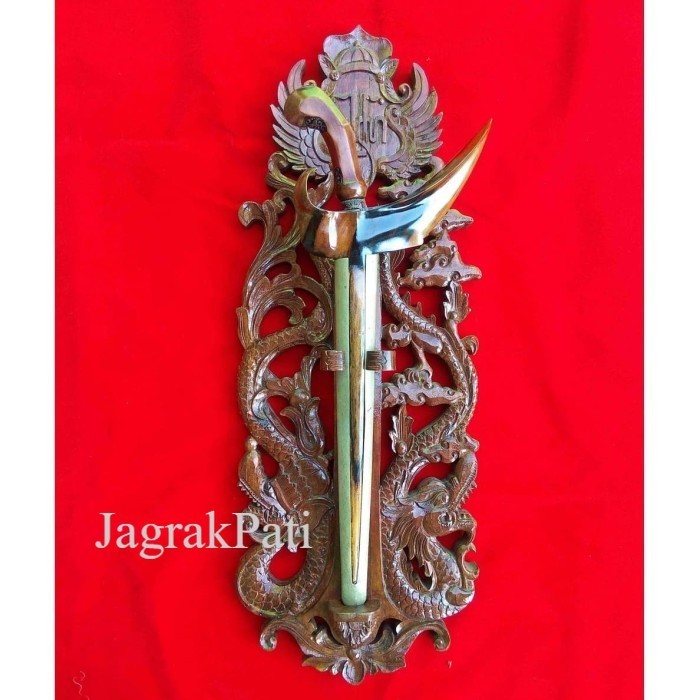 Blawong Dudukan Keris Model Naga Kembar Lambang Keraton Jogja JP1233