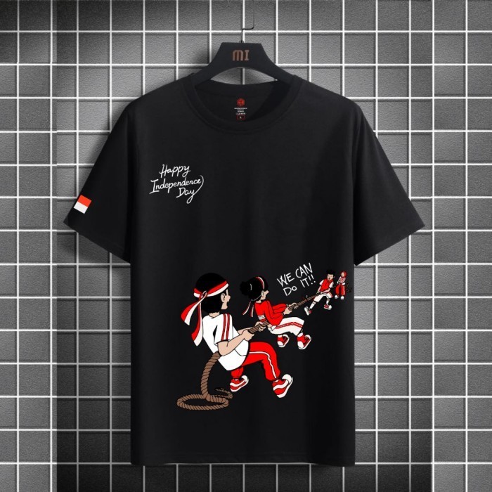 KAOS DISTRO | KAOS KEMERDEKAAN | KAOS HUT RI | HK5007 - HK5008 - HK5007 HITAM, S