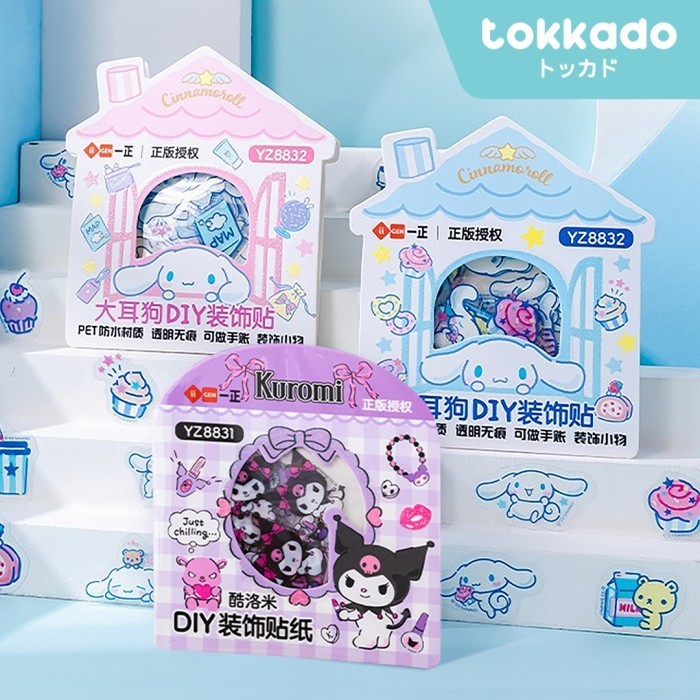 

TOKKADO Sanrio Hokka Set Mini Sticker Tempelan Sekolah Karakter Lucu