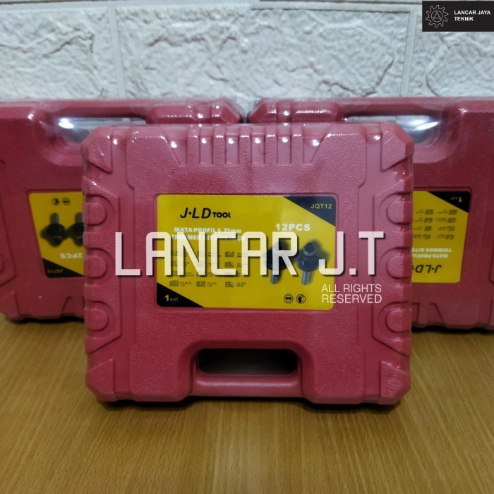 MATA TRIMMER 12 PCS 6 MM ROUTER BIT SET MATA PROFIL SET JLD