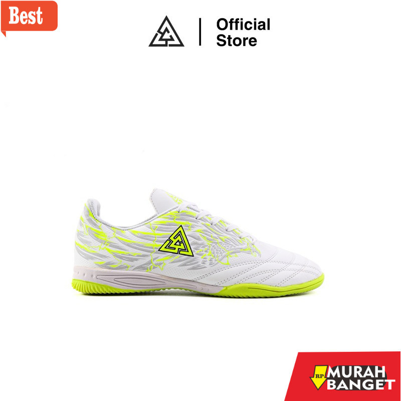 Sepatu futsal kekinian APHA - Sepatu Futsal Apha Icarus Putih Hijau Stabilo