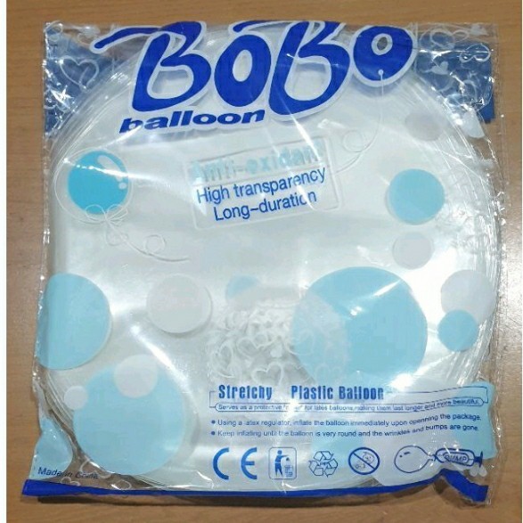 (NEW) -Balon Bobo biru PVC 20 inch / 24 inch per bungkus isi 50 lembar - 20 inch packan