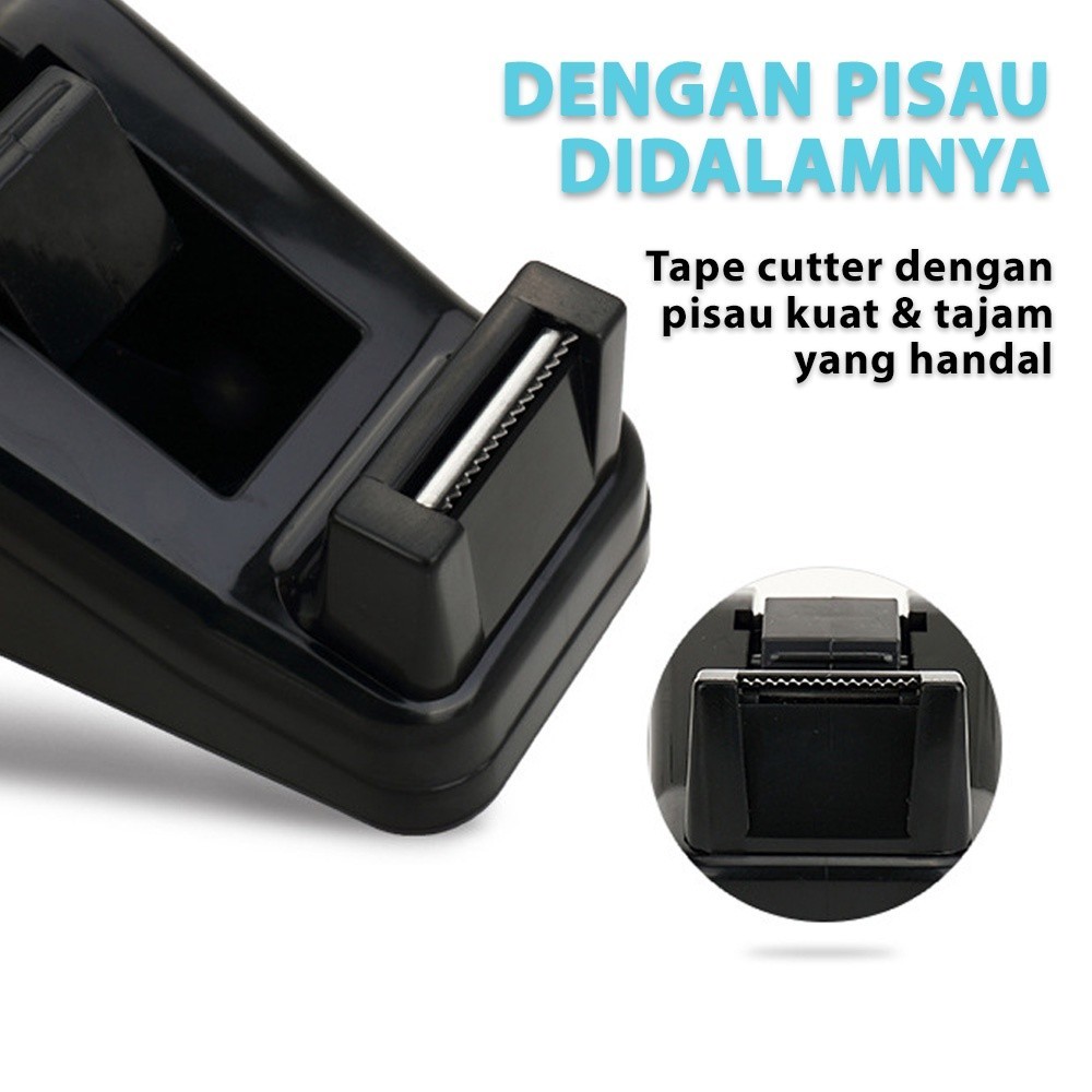 

Tape Dispenser Tajam Untuk Ukuran Isolasi 12 dan 24 mm Tempat Wadah Selotip