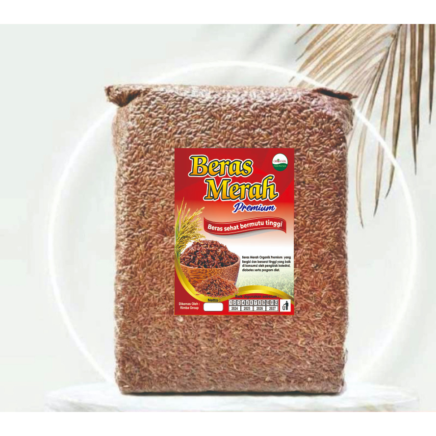 

PROMO Beras Merah Premium Organik 1 Kg Vakum Rice Food Diet