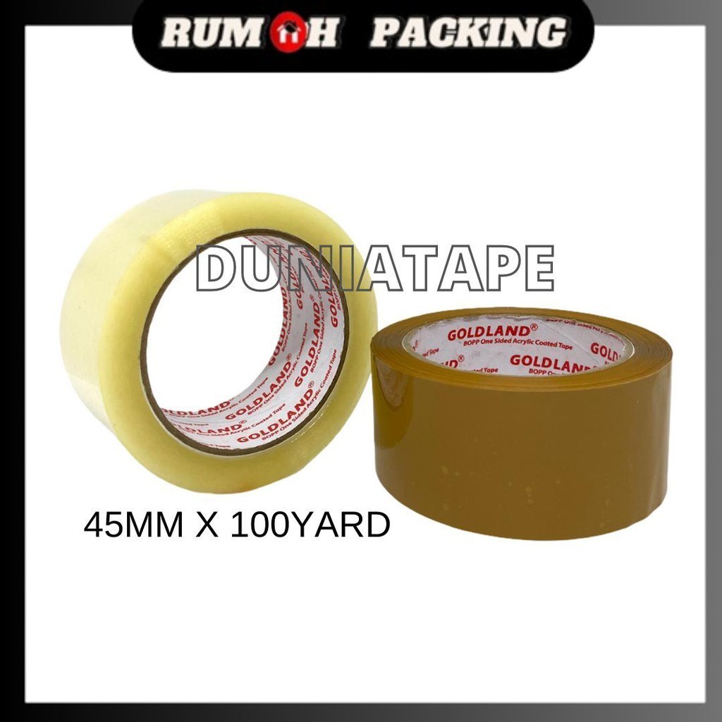 

LAKBAN 2 inch x 100 YARD FULL - bening dan coklat