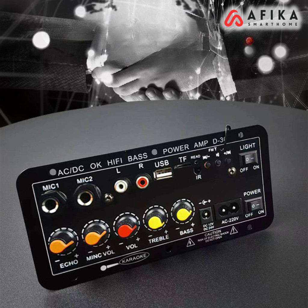 Amplifier Board Audio Bluetooth USB Subwoofer DC 12-24V