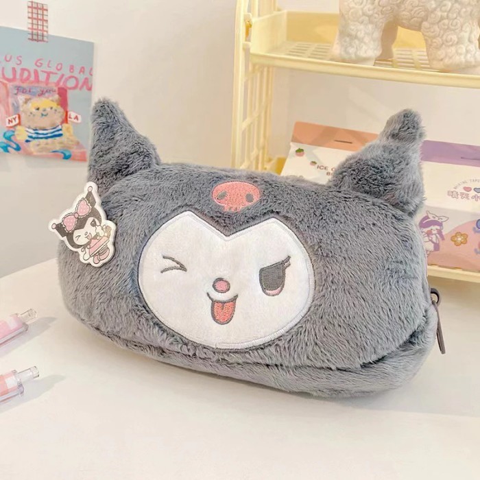 

✨LARIS✨ -sanrio plush pencil case make up pouch serba guna - melodypita pouc