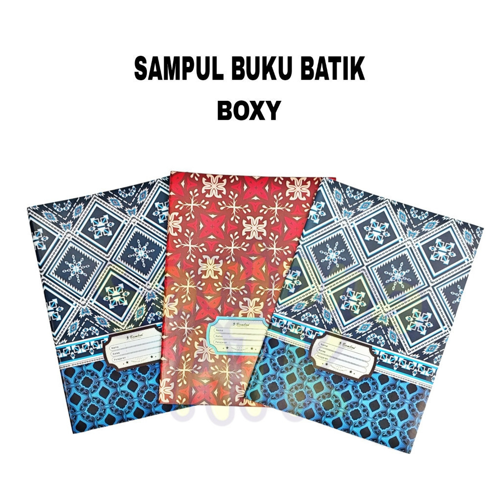 

(20 Lembar) Sampul Buku Batik Ukuran Boxy Samak Buku Batik