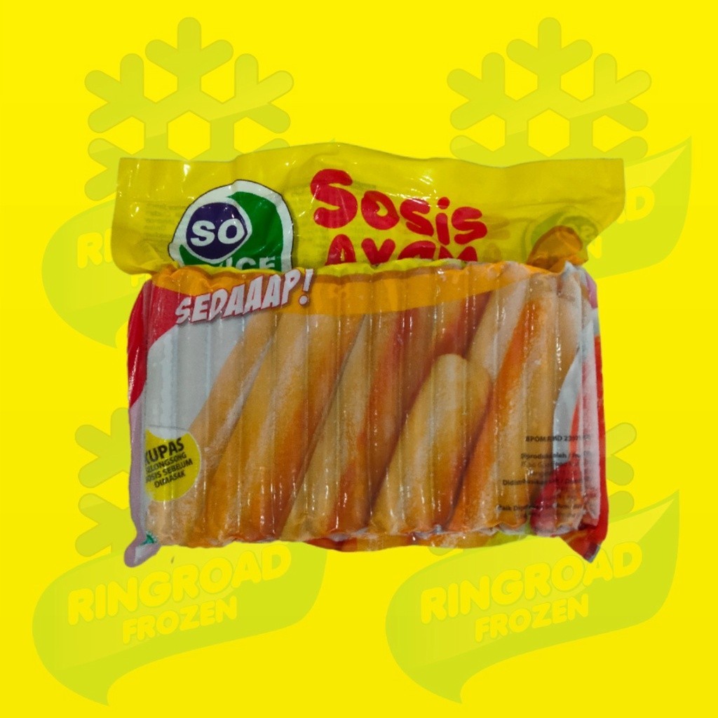 

SO NICE SOSIS AYAM 1000 GR - 40 PCS