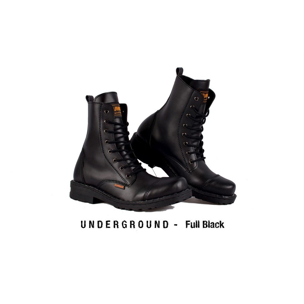 Humm3r Underground - Sepatu Boots Tinggi Jumbo Pria Hummer Boot 9 Hole Big Size 45 46 47 48 49 50 51