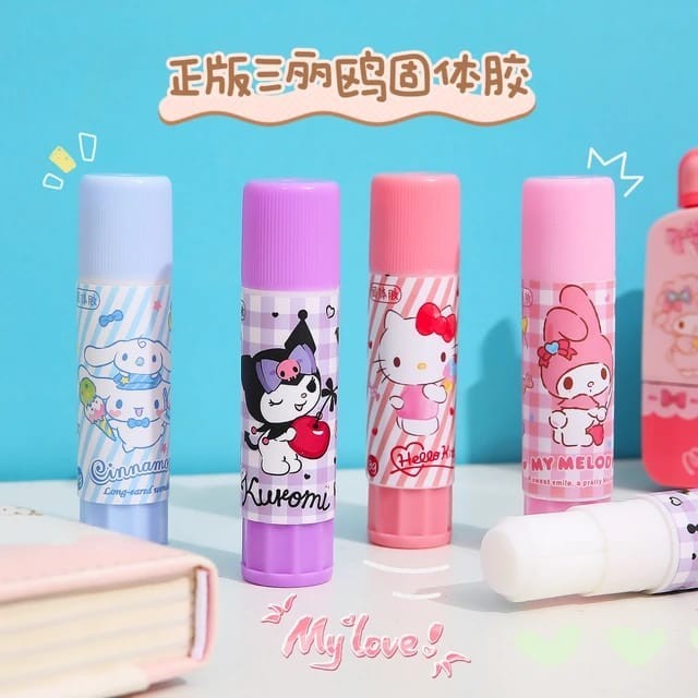 

STIPA Lem Glue Stick Karakter Cute Fancy Stationery Sekolah Kantor ATK Rio San