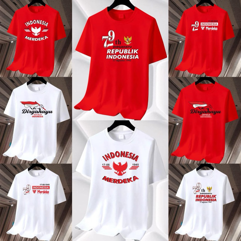 T-SHIRT DEWASA UNISEX 17 AGUSTUS // KAOS OBLONG 17 AGUSTUS