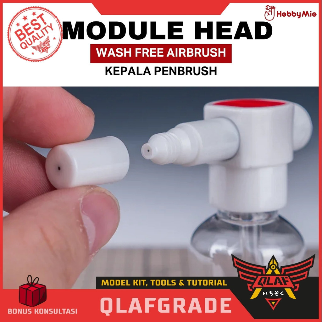 WASH FREE AirBrush MODULE HEAD Hobby mio Clean Free AirBrush - penbrush spray kepala cat anti ribet