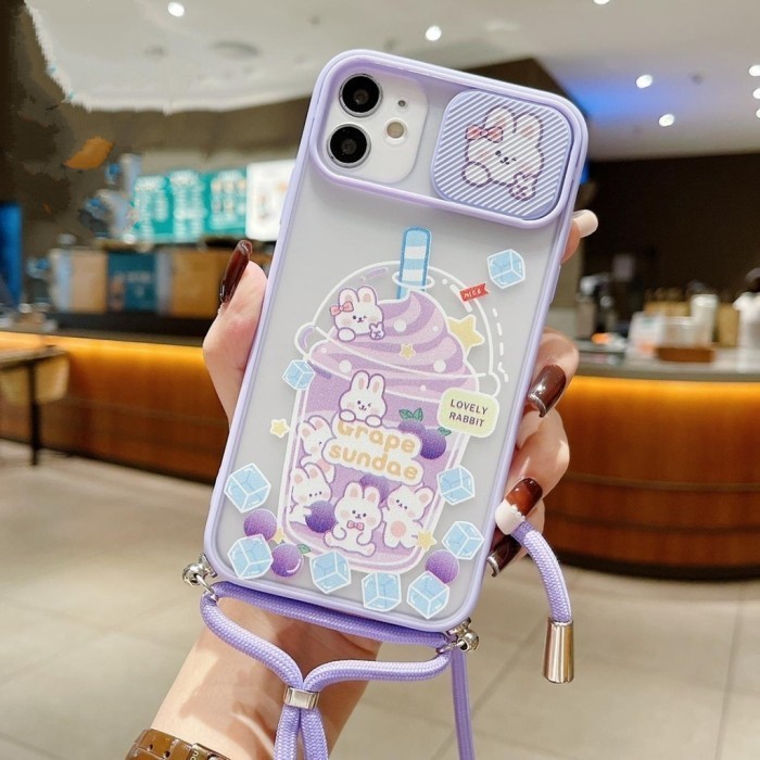 [New]Promo CASING LANYARD SLIDE KARAKTER VIVO Y12 Y15 Y17 Y20 Y12S Y30 Y50 - SS199, Tipe hp, chat