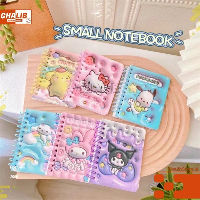 

Buku Tulis / Notebook Ring Sanrio - Buku Catatan Scrapbook