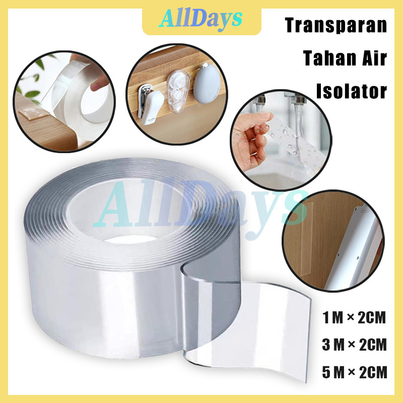 

Double tape isolasi nano / Double tape nano super lengket / Isolasi Bening 2 sisi Super Kuat Tanpa Bekas / Double Tape Transparan Ukuran 1M 3M 5M