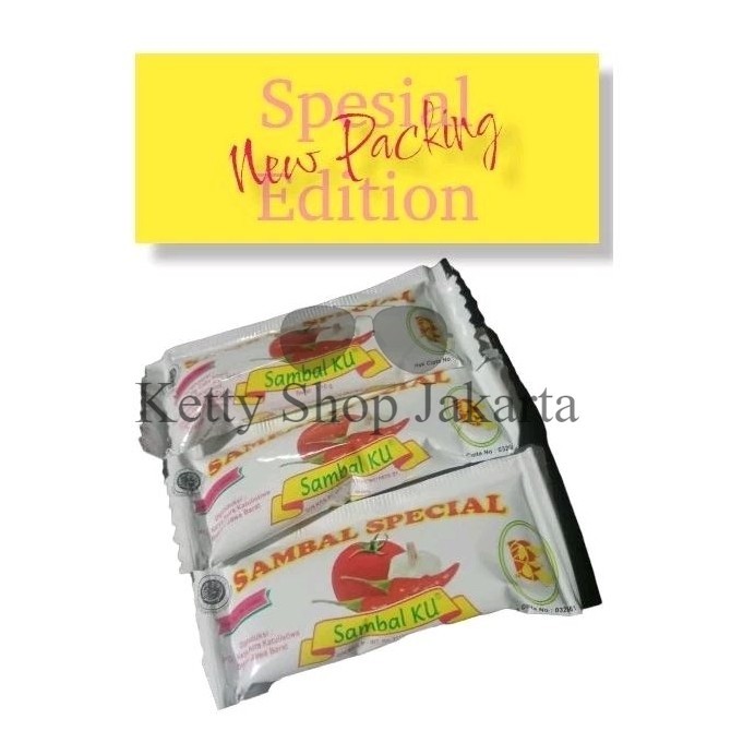 

(PROMO 1 sachet Rp 180) Saos Cabe Sachet Sambal Ku Saus Saset SPESIAL Extra Lebih Pedas 10 g