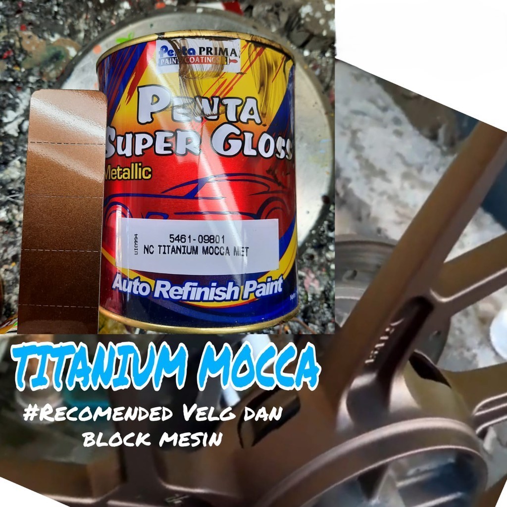 Cat Penta Super Gloss Metalic NC TITANIUM MOCCA Met -Cat Mobil Motor Sepeda