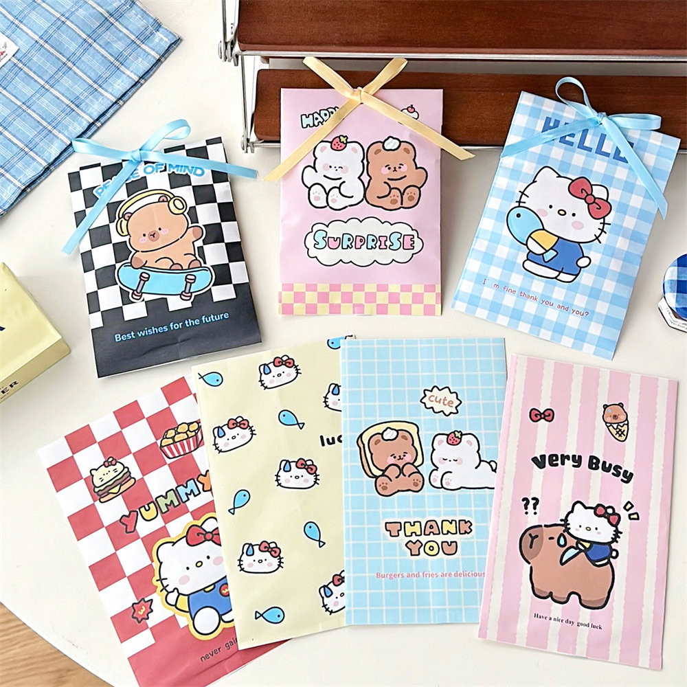 

[HARU] 10.5x17cm Laminated Paper Bag Flat Kantong Kertas Serbaguna Packaging Motif