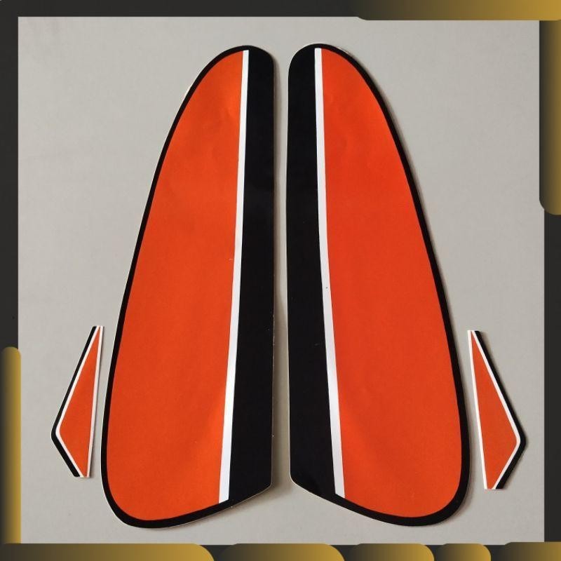 List striping honda cb100 CB 100 gelatik jadul oren