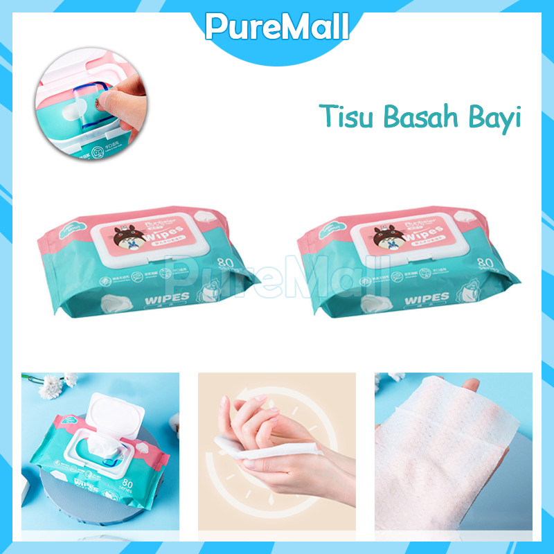 Untuk 1 Pcs Tisu Basah Bayi 50 Lembar / Baby Wipes / Tisu Traveling