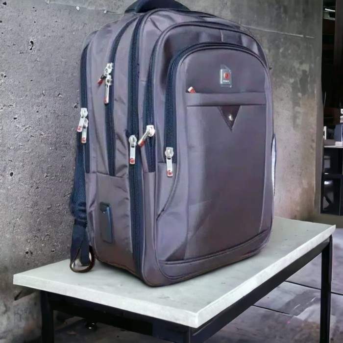 POLO CLASSIC 16802 / 16804 Tas Ransel Laptop Jumbo 20 Inch Backpack - Cokelat