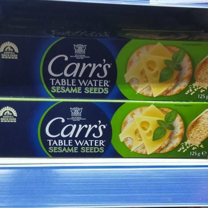 

carr's table water cracker sesame seed 125gr biscuit biskuit