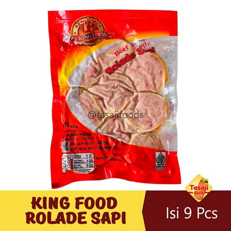 

King Food Rolade Sapi Isi 9 Pcs 225 GRam