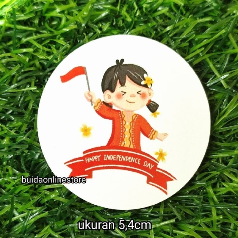 

Stiker Bulat Dirgahayu Republik Indonesia NKRI merah putih HUT RI 78 garuda pancasila label sticker kemasan dekorasi hiasan 17 agustus terus melaju untuk indonesia tetap maju