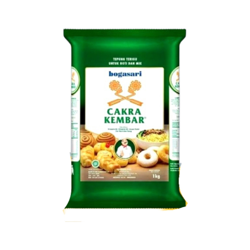 

Tepung Terigu Cakra Kembar Premium 1kg