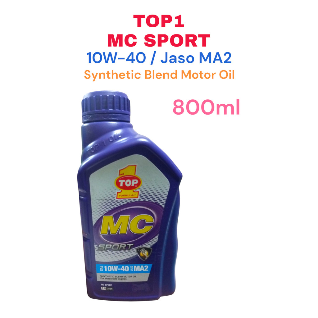 1 PCS TOP1 MC 10W-40 800ML OLI MOTOR TOP 1 ORIGINAL MURAH OLI MOTOR SPORT