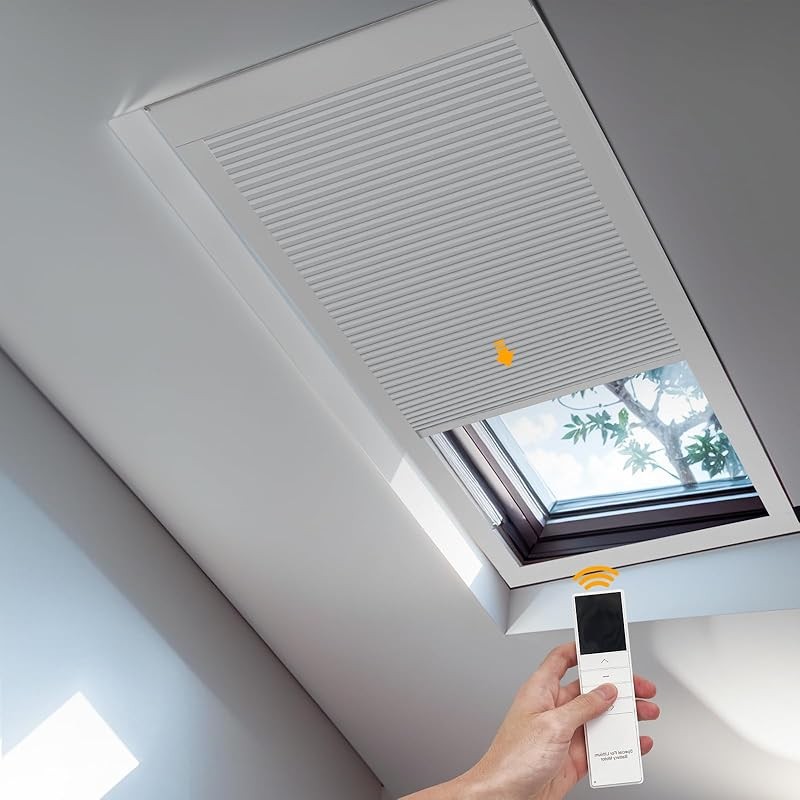 Custom Window Blinds Reduce Noise And Keep Warm Integrate Intelligent Control Motorized Skylight Cel