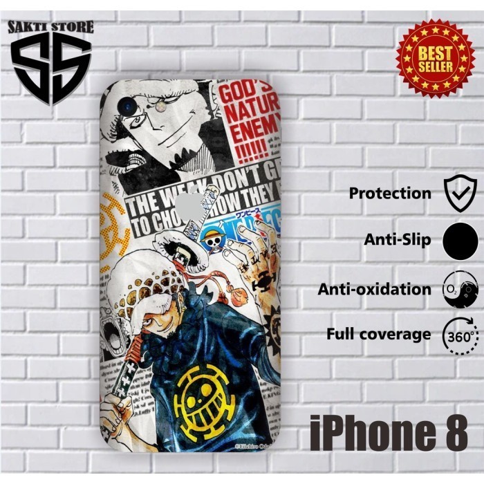 GARSKIN HANDPHONE MURAH FULL BODY IPHONE 8 MOTIF KARAKTER BISA CUSTOM