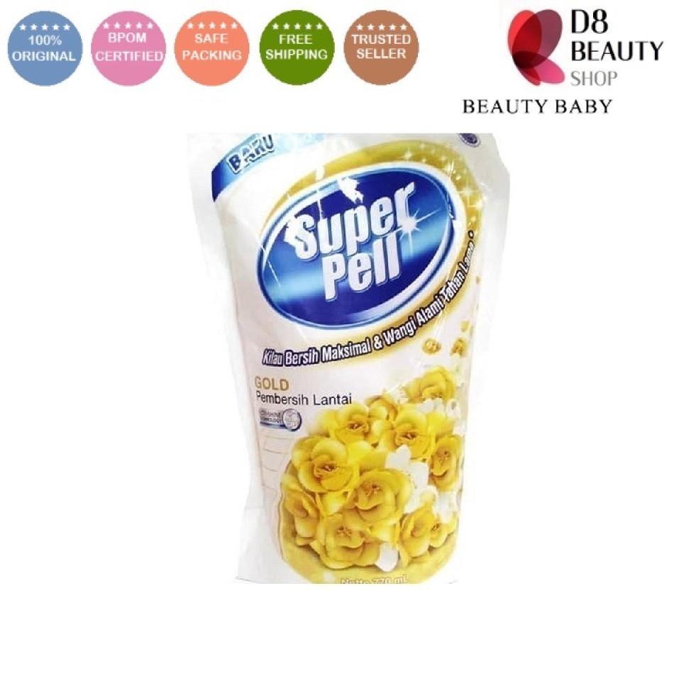 SUPER PELL PEMBERSIH LANTAI GOLD REFILL 770ml