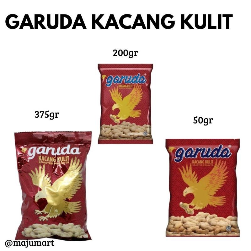 

Garing Garuda Kacang Kulit 375gr 200gr 50gr